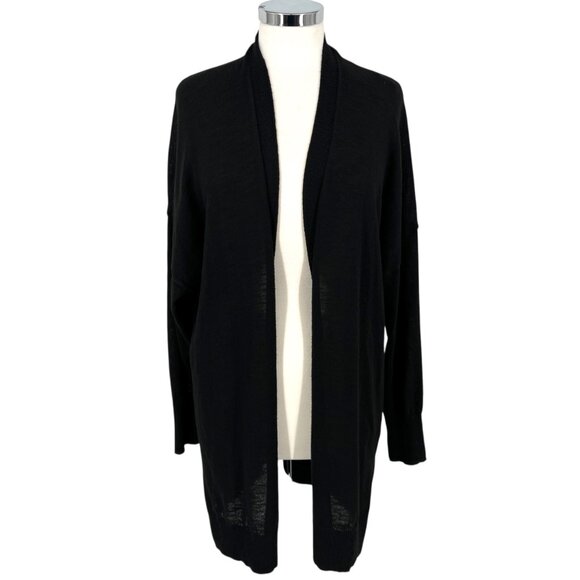 Nine West Open Front Cardigan Sweater Black Size 1X - Picture 1 of 11